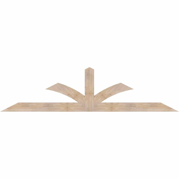 Ekena Millwork Richland Smooth Timber Gable Bracket, Douglas Fir, 108"W x 27"H x 1 1/2"D x 5 1/2"F, 6/12 Pitch GBW108X27X0206RIC00SDF - main